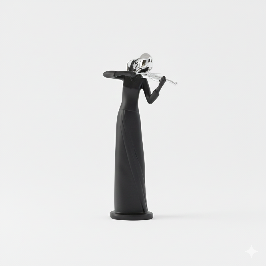 Estatua de Violinista Arte Creativo