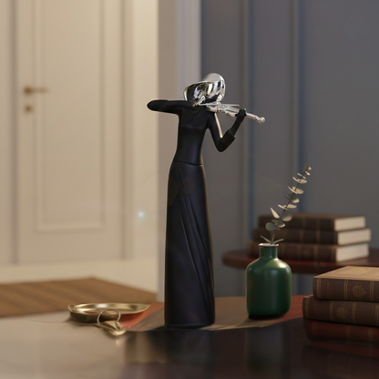 Estatua de Violinista Arte Creativo