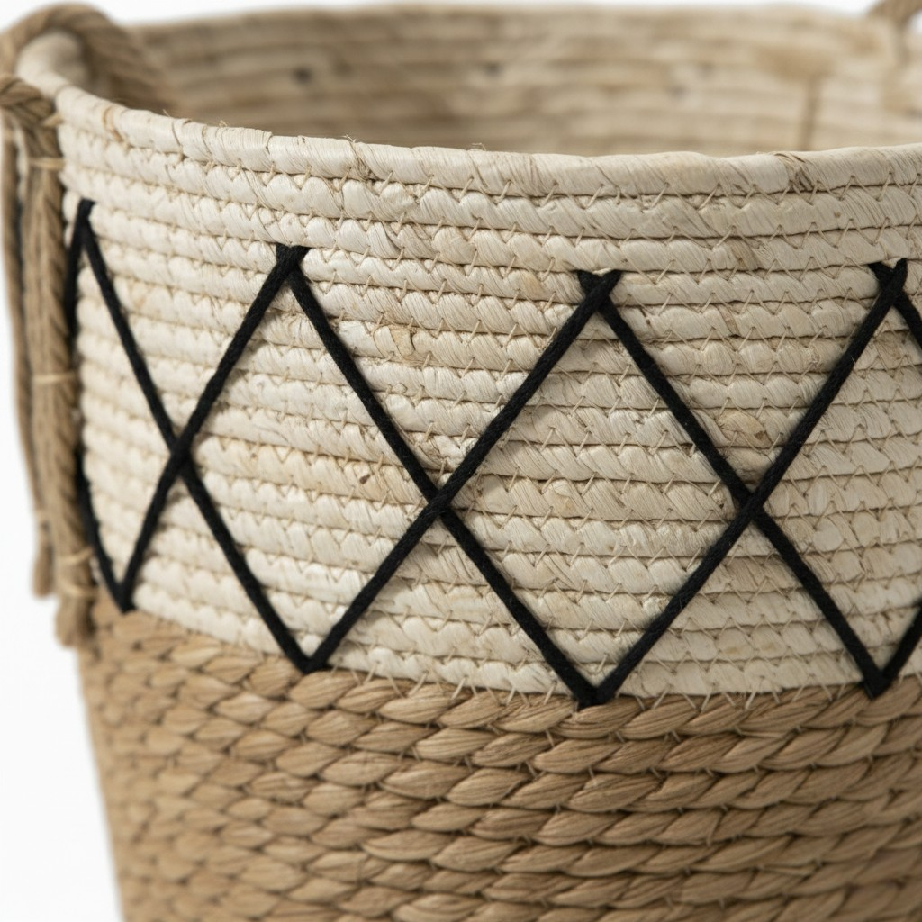 Set de 3 Canastos Organizadores de Fibra Natural