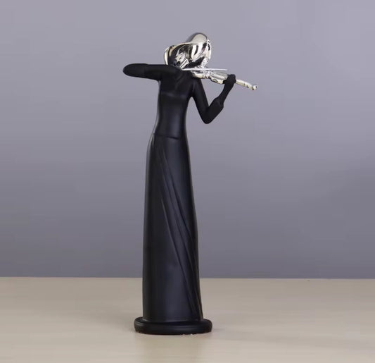 Estatua de Violinista Arte Creativo