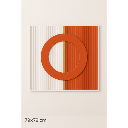 Cuadro Decorativo Abstracto – “Círculo Terracota” - KB Home