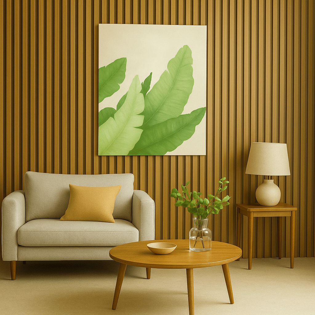 Cuadro Decorativo “Esencia Natural” – 120x60 cm – Hojas Tropicales en Estilo Moderno - KB Home