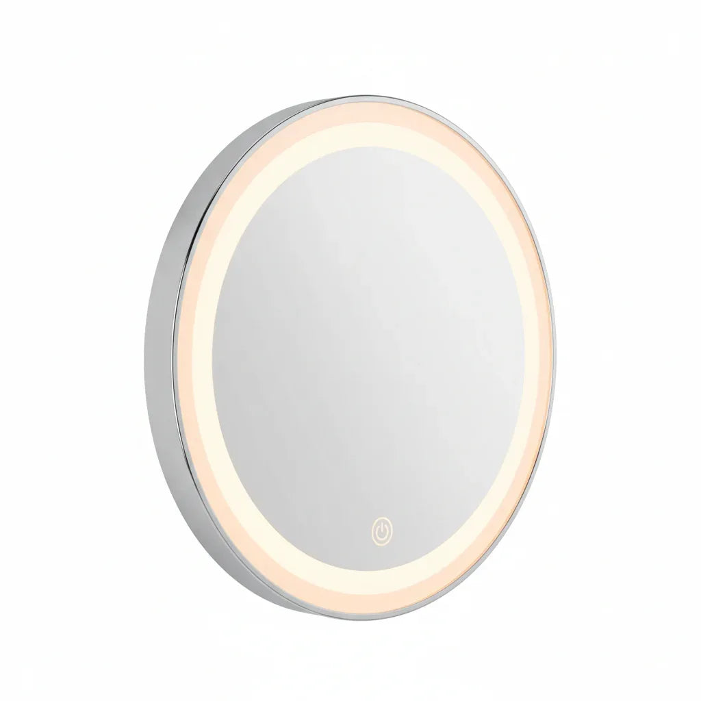 Espejo Redondo 60cm con Luz LED Touch – Iluminación Perimetral para Baño - KB Home