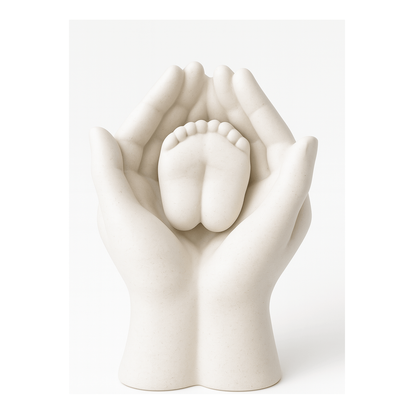 Escultura Decorativa de Manos con Pies de Bebé - KB Home