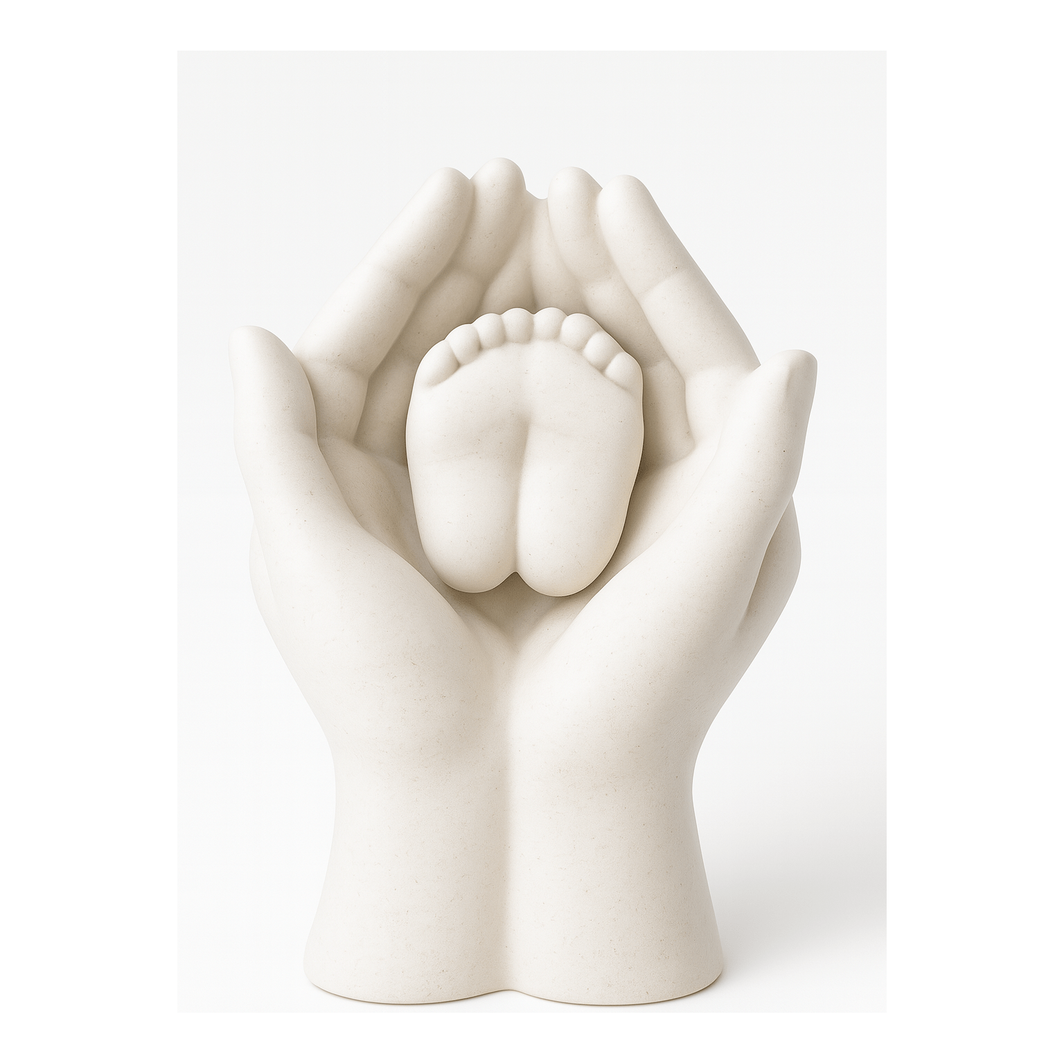 Escultura Decorativa de Manos con Pies de Bebé - KB Home