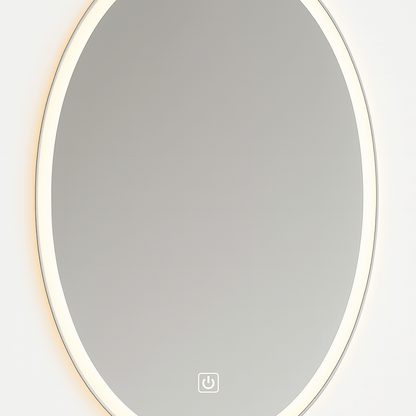 Espejo Ovalado con Luz LED y Encendido Touch - KB Home