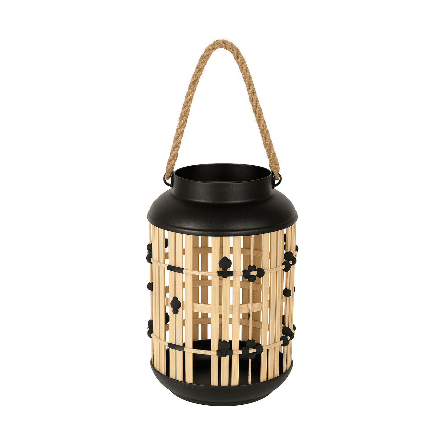 Farol Decorativo de Bambú y Metal - KB Home