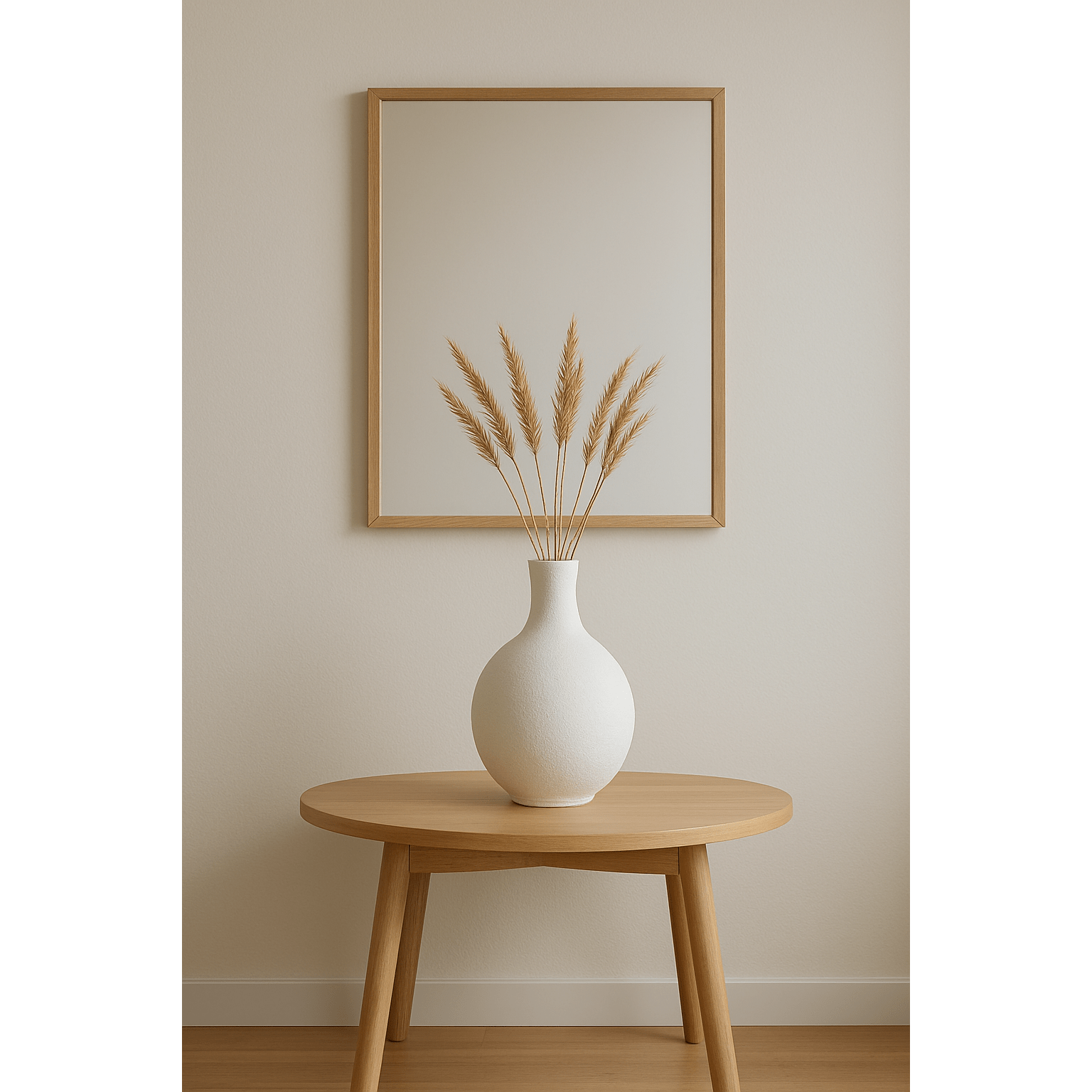 Jarrón Decorativo de Cerámica Blanco Mate - KB Home