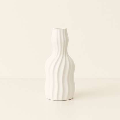 Jarrón Escultura Minimalista en Cerámica Mate - KB Home