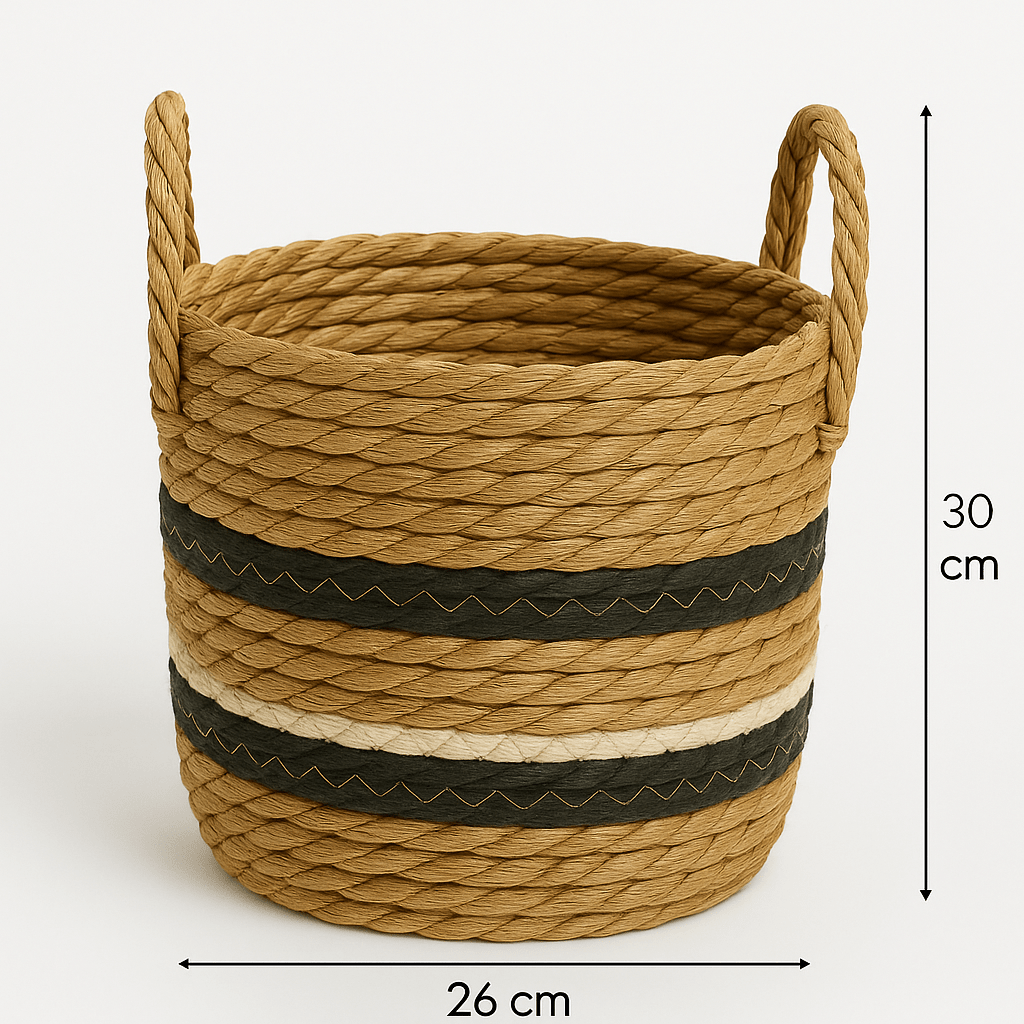 Set de 2 Cestas de Tejido Natural - KB Home