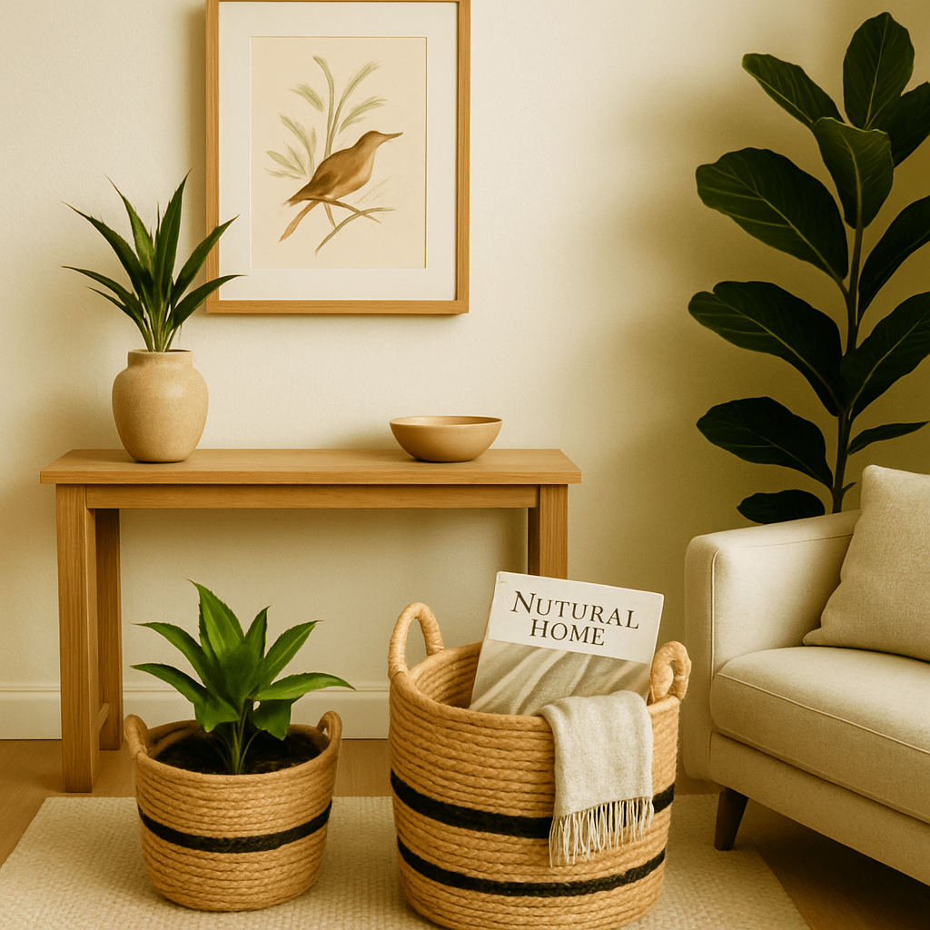 Set de 2 Cestas de Tejido Natural - KB Home