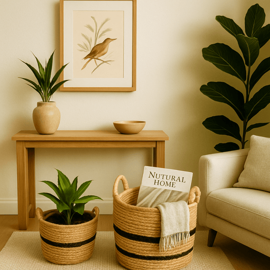 Set de 2 Cestas de Tejido Natural - KB Home