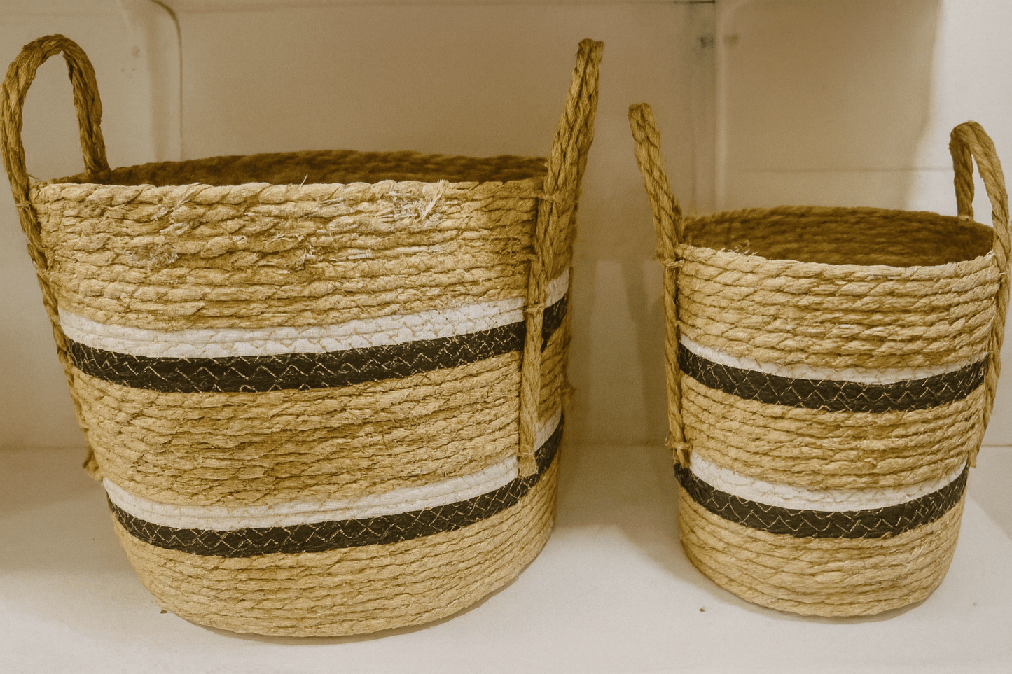 Set de 2 Cestas de Tejido Natural - KB Home