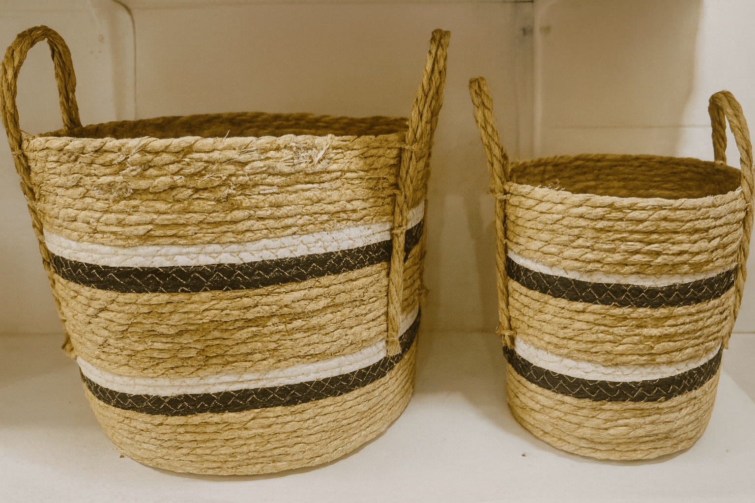 Set de 2 Cestas de Tejido Natural - KB Home