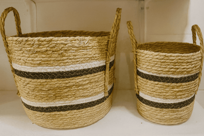 Set de 2 Cestas de Tejido Natural - KB Home