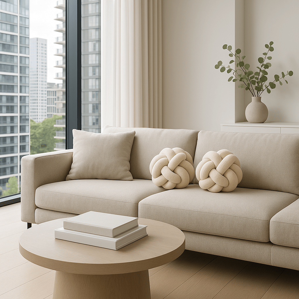 Set de Cojines Decorativos Nudo Escandinavo – 25 x 25 cm - KB Home